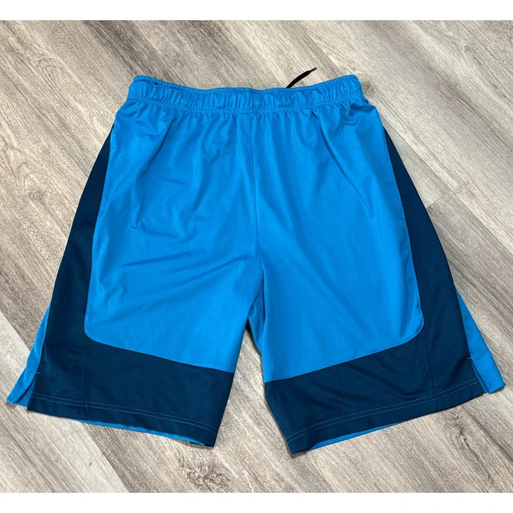 Nike Dri Fit Basketball Shorts Men Blue Athletic Gym Workout Size‎ LT GL